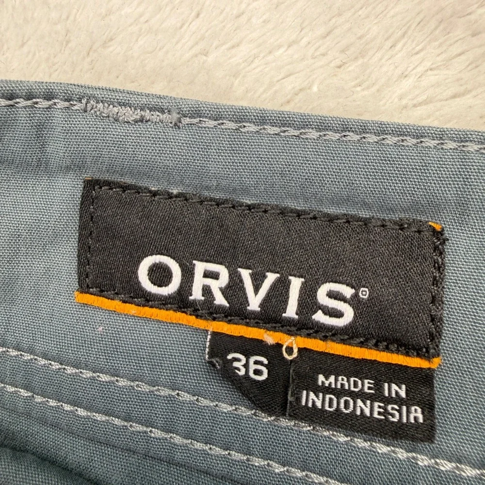 Orvis Shorts Mens 36 Blue Jackson Quick-Dry Outdoor Hiking Utility